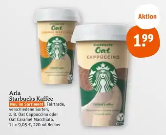 tegut Starbucks oat cappuccino oder oat caramel macchiato Angebot