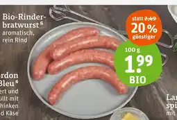 tegut Bio bio-rinderbratwurst Angebot