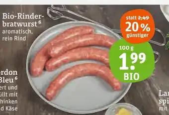 tegut Bio bio-rinderbratwurst Angebot