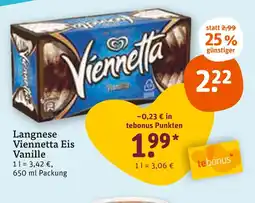 tegut Langnese viennetta eis vanille Angebot