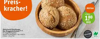 tegut Herzberger naturland herzberger bio-roggenbrötchen Angebot