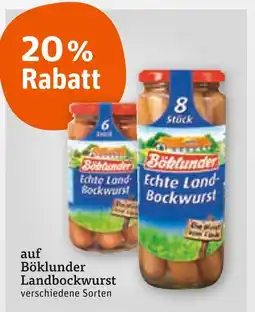 tegut Böklunder 20 % rabatt Angebot