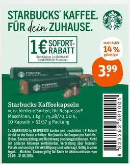 tegut Starbucks kaffeekapseln Angebot