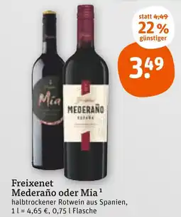 tegut Freixenet mederano oder mia Angebot