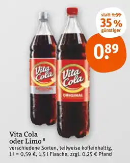 tegut Vita cola vita cola oder limo Angebot