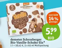 tegut Demeter schrozberger bio-vanille-schoko-eis Angebot