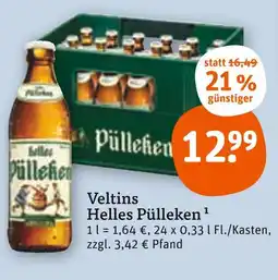 tegut Veltins helles pülleken Angebot