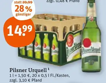tegut Pilsner urquell pilsner urquell Angebot