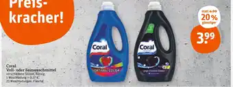 tegut Coral voll- oder feinwaschmittel Angebot