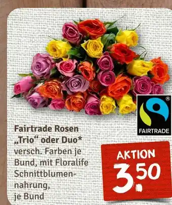 nahkauf Fairtrade rosen trio oder duo Angebot