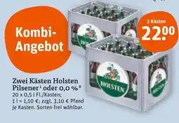 tegut Holsten holsten pilsener oder 0,0 % Angebot