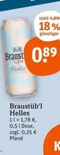 tegut Braustüb'l helles Angebot