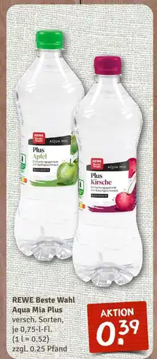 nahkauf Rewe beste wahl aqua mia plus apfel Angebot