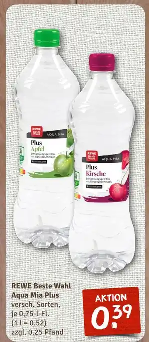 nahkauf Rewe beste wahl aqua mia plus apfel Angebot