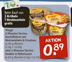 nahkauf Maggi 5 minuten terrine kartoffelbrei mit röstzwiebeln & croutons oder nudeln in rahmsauce Angebot
