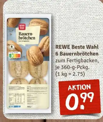 nahkauf Rewe beste wahl 6 bauernbrötchen Angebot