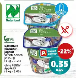PENNY Naturgut bio naturjoghurt Angebot