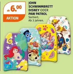 Müller John schwimmbrett disney oder paw patrol Angebot
