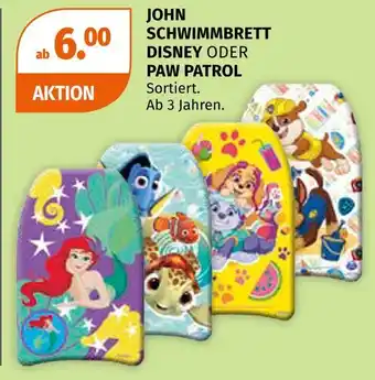 Müller John schwimmbrett disney oder paw patrol Angebot