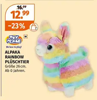 Müller Toy place alpaka rainbow plüschtier Angebot