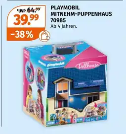Müller Playmobil mitnehm-puppenhaus Angebot
