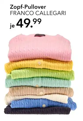 Peek & Cloppenburg Franco callegari zopf-pullover Angebot