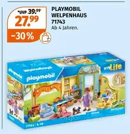 Müller Playmobil welpenhaus Angebot