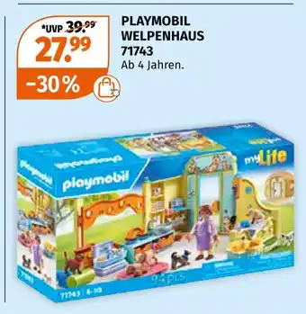 Müller Playmobil welpenhaus Angebot