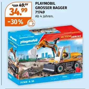 Müller Playmobil grosser bagger Angebot