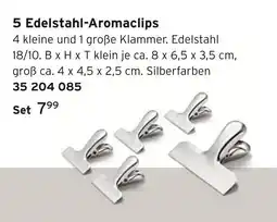 Tchibo 5 edelstahl-aromaclips Angebot