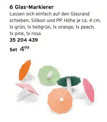 Tchibo 6 glas-markierer Angebot