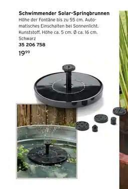 Tchibo Schwimmender solar-springbrunnen Angebot