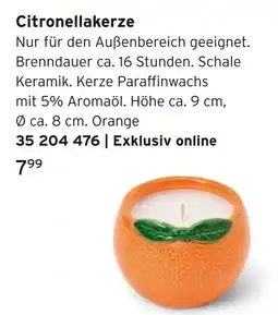 Tchibo Citronellakerze Angebot