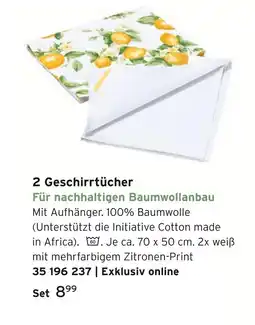 Tchibo 2 geschirrtücher Angebot