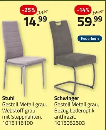 ROLLER Stuhl oder schwinger Angebot