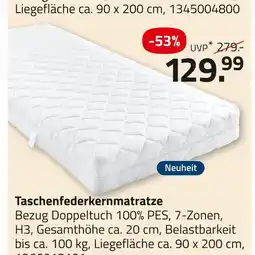 ROLLER Taschenfederkernmatratze Angebot