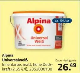 ROLLER Alpina universalweiß Angebot