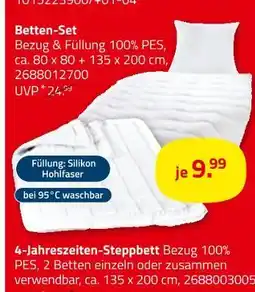 ROLLER Betten-set oder 4-jahreszeiten-steppbett Angebot