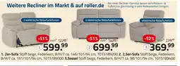 ROLLER 2er-sofa, 2,5er-sofa oder sessel Angebot