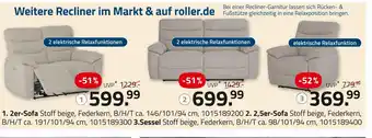 ROLLER 2er-sofa, 2,5er-sofa oder sessel Angebot