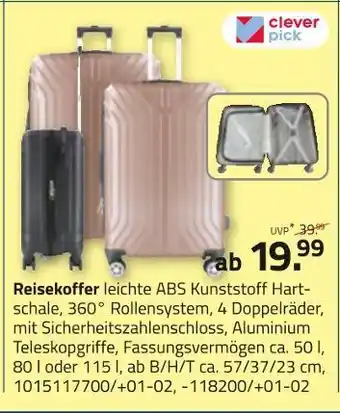 ROLLER Clever pick reisekoffer Angebot