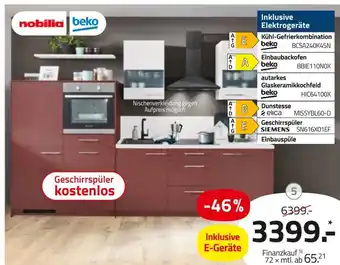 ROLLER Nobilia oder beko einbauküche Angebot