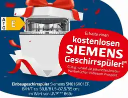 ROLLER Siemens geschirrspüler Angebot