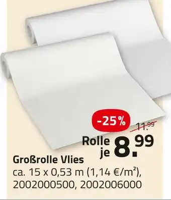 ROLLER Großrolle vlies Angebot