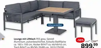 ROLLER Lounge mit lifttisch Angebot