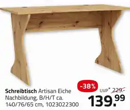 ROLLER Artisan eiche schreibtisch Angebot