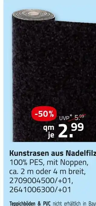 ROLLER Kunstrasen aus nadelfilz Angebot