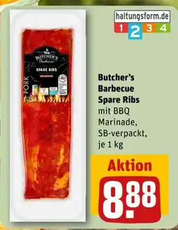 REWE Butcher’s barbecue spare ribs Angebot