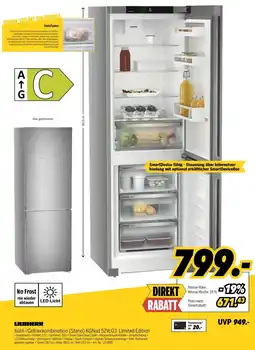 MEDIMAX LIEBHERR Kühl-/Gefrierkombination (Stand) KGNsd 52Vc03 Limited Edition Angebot