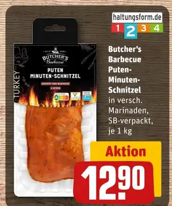 REWE Butcher's barbecue puten-minuten-schnitzel Angebot